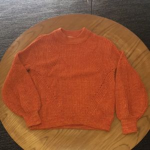 Orange H&M Crew Neck Sweater (M)